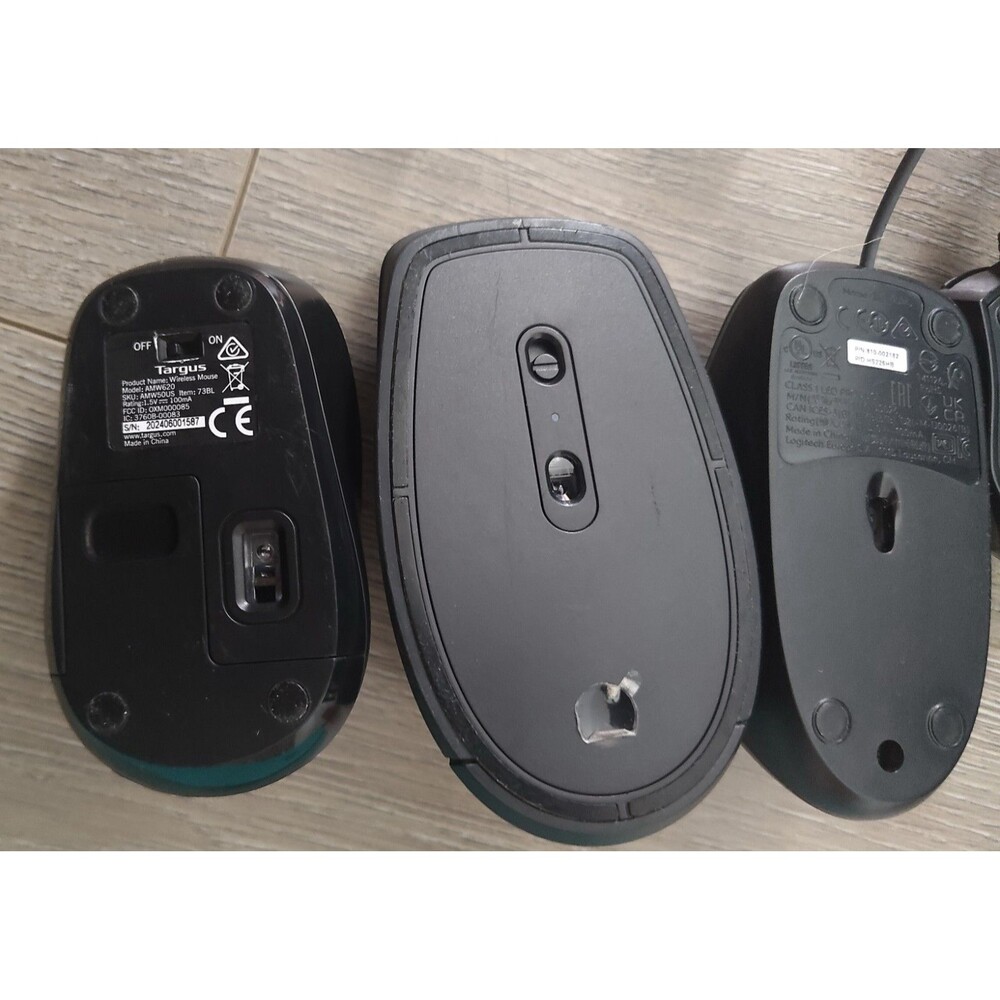 LOT PC Computer Mouse Wireless Wired USB Logitech Keyboard - Picture 4 of 6